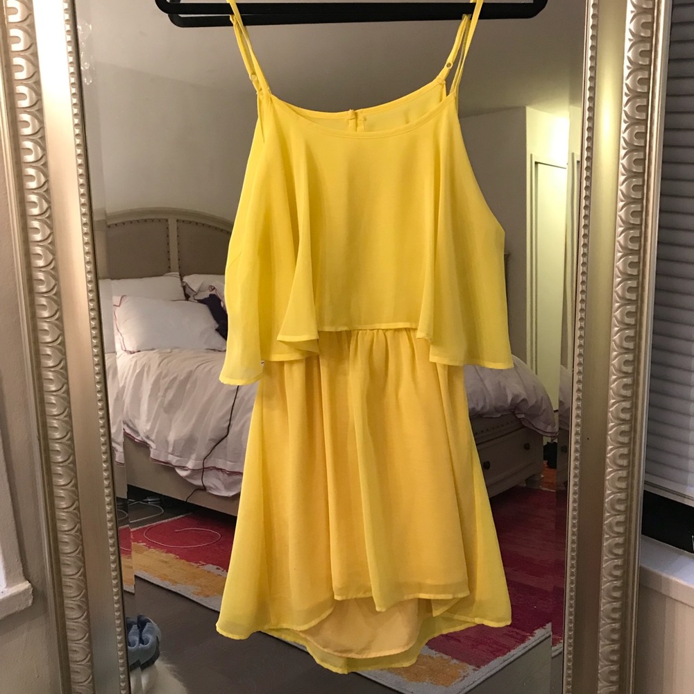Lovers + Friends Yellow Sunkissed Dress
